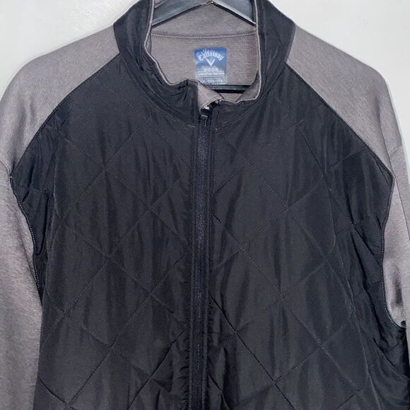 CALLAWAY Weather Series Gray and Black Lightweight Zip Up Jacket-XXL - Picture 2 of 6
